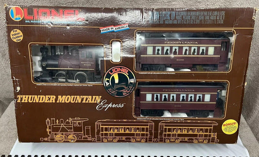 Lionel 8-81001 The Thunder Mountain Express Steam Train Set Excellent G Scale