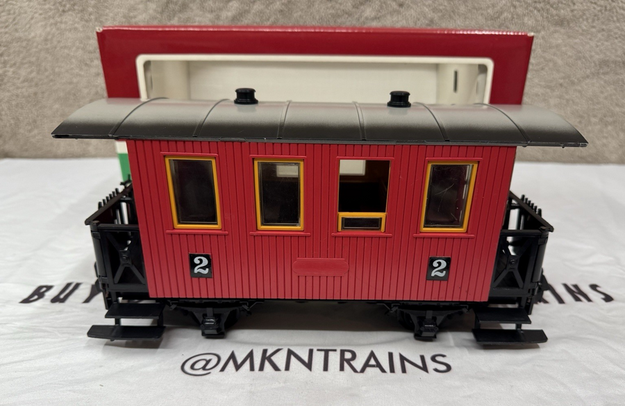 LGB 30800 PRIMUS RED Passenger Coach Vintage LN/BOX