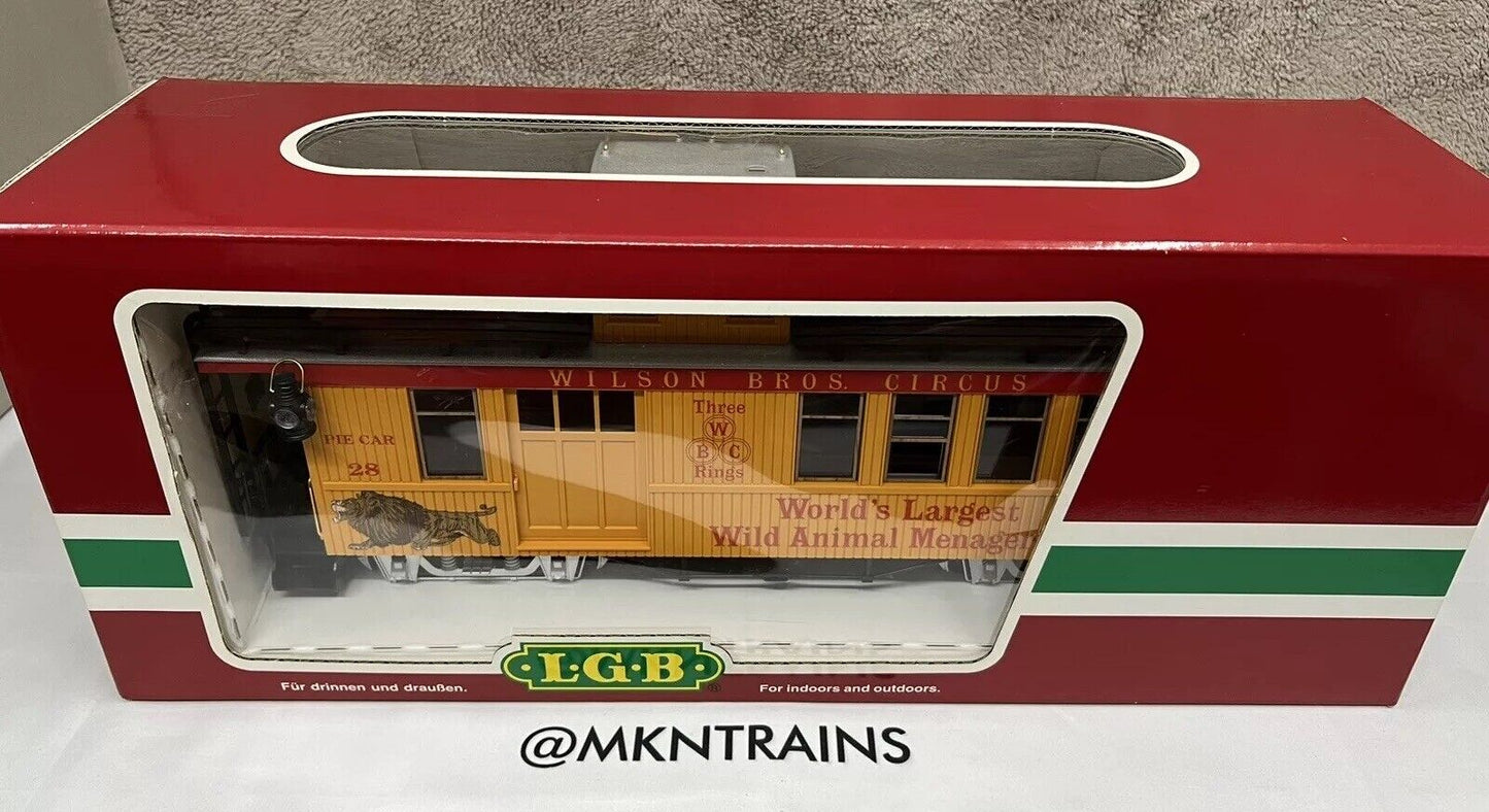 LGB 4075-DG G Scale Wilson Bros. Circus Caboose #28 Limited Edition, New In BOX