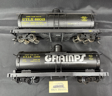 G Scale Bachmann 2 X Single Dome Tank Cars Preowned Used Metal Wheels