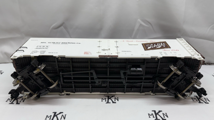 ARISTO CRAFT ART 46202 SCHLITZ BEER Reefer METAL WHEELS G SCALE LN/BOX