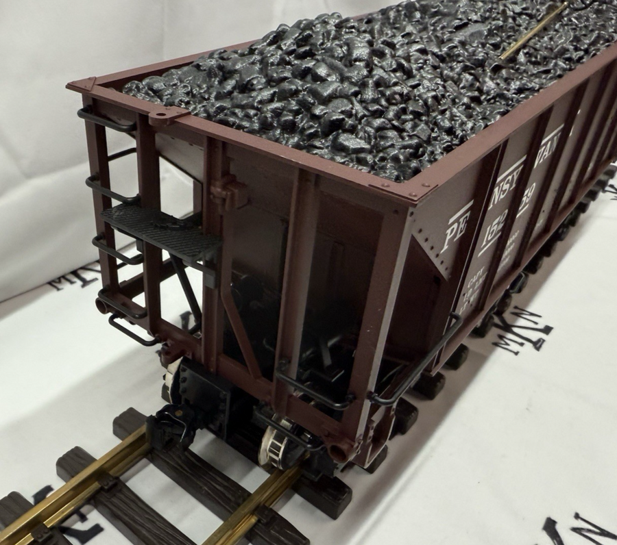 LGB 44763 Pennsylvania PRR 2 Bay Coal Hopper G Scale Metal Wheels #152859