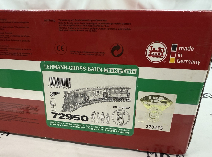 LGB 72950 Nürnberg 950th Anniversary Starter Set, w/Sound/Smoke Metal Wheels G