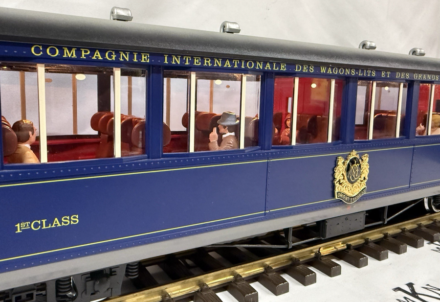 LGB 31655 G SCALE ORIENT EXRESS 1st CLASS SALON CAR Lighted LN/Box/Inserts (#1)