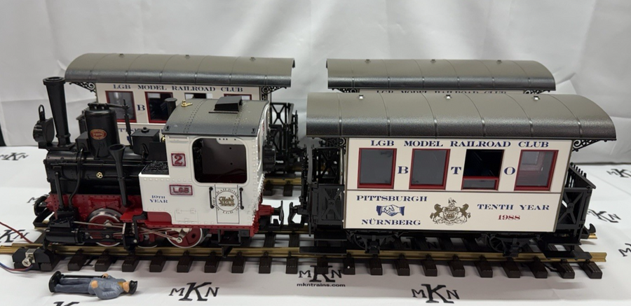 LGB Pittsburgh 1988 NURNBERG 10th Year Limited Edition Set White G Scale RARE