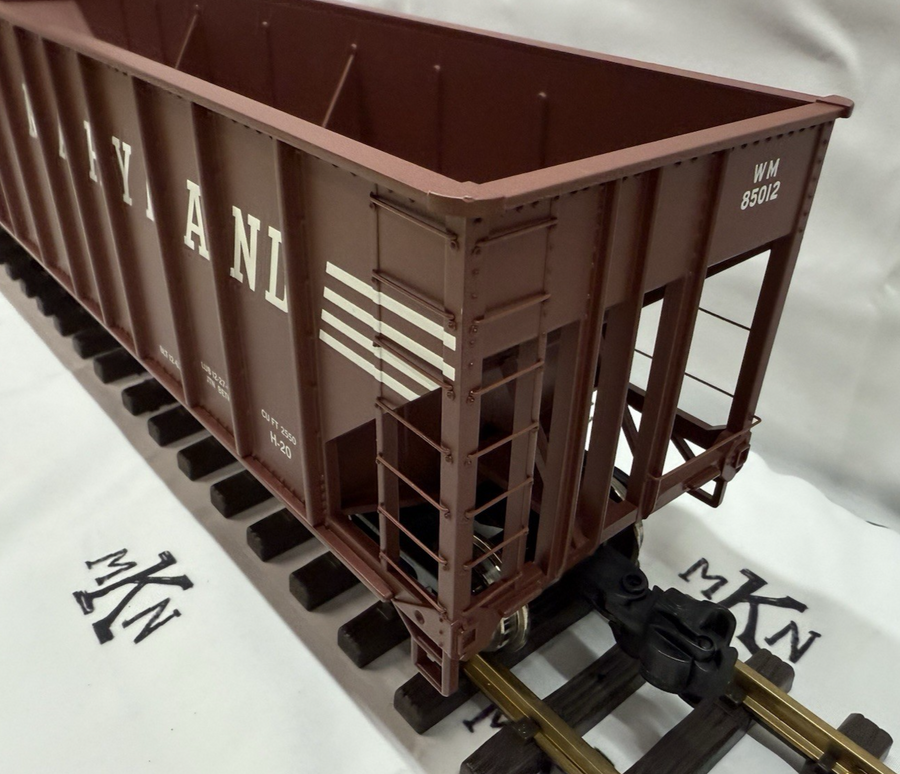 Aristocraft ART- 41495 WESTERN MARYLAND 100 Ton Hopper Car G Scale LN/Box