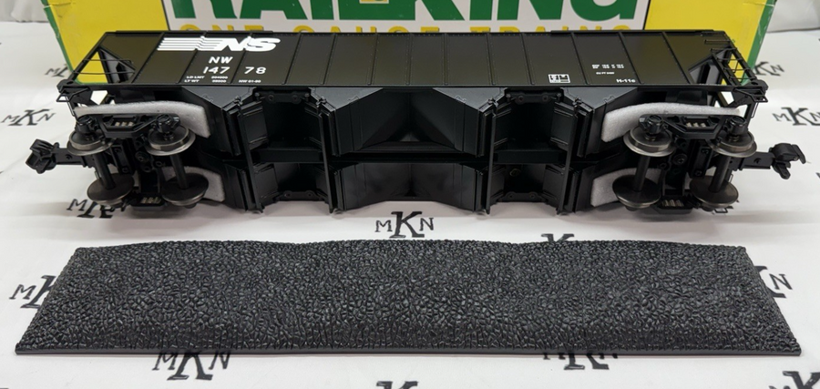 RAILKING One 1 Gauge Norfolk Southern 4 Bay Hoppers 6 Total Box Lot New G Scale