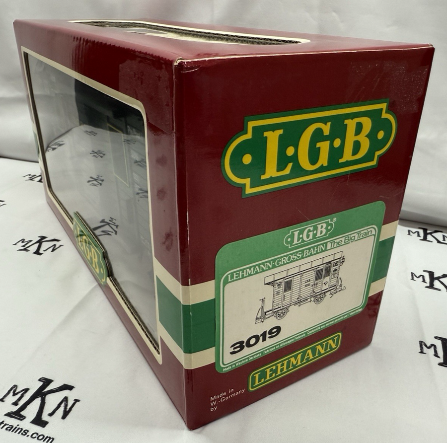 LGB 3019 G Scale Mail Post Car with Lights (Metal Wheels) EX/Box