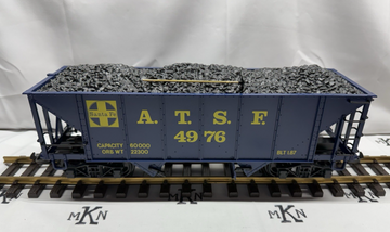 LGB 4076 D02 Santa Fe 2 Bay Open Hopper Coal Load ATSF 4976 G Scale LN/BOX
