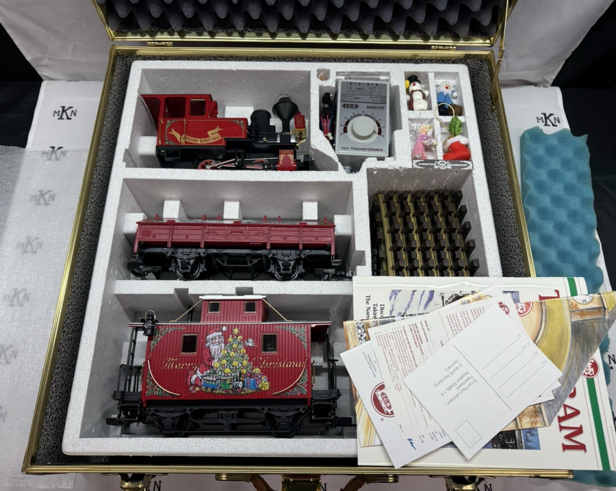 LGB 72555 Merry Christmas Starter Train Set W/Smoke Complete #96 Ltd Ed. MINT