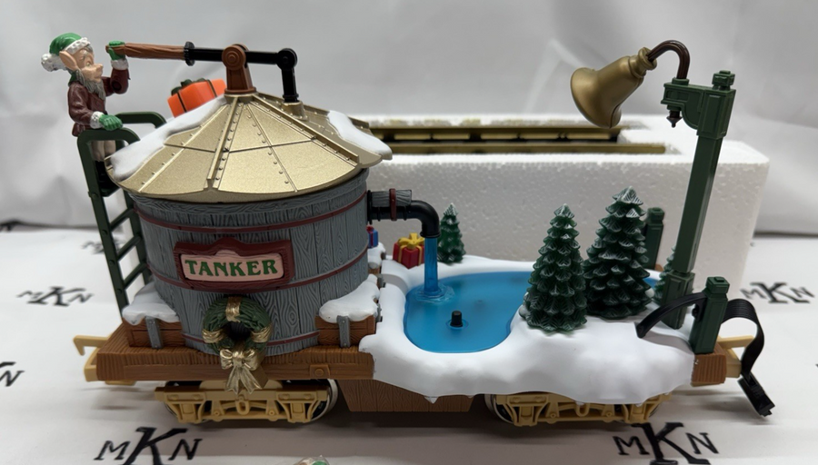 NEW BRIGHT 380-2 HOLIDAY EXPRESS ANIMATED WATER TANKER CAR G SCALE
