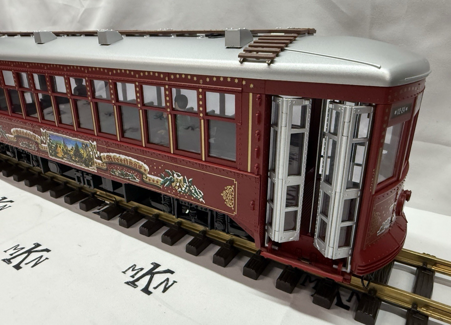 LGB 22382 CHRISTMAS TROLLEY Streetcar WITH SOUND LN G Scale