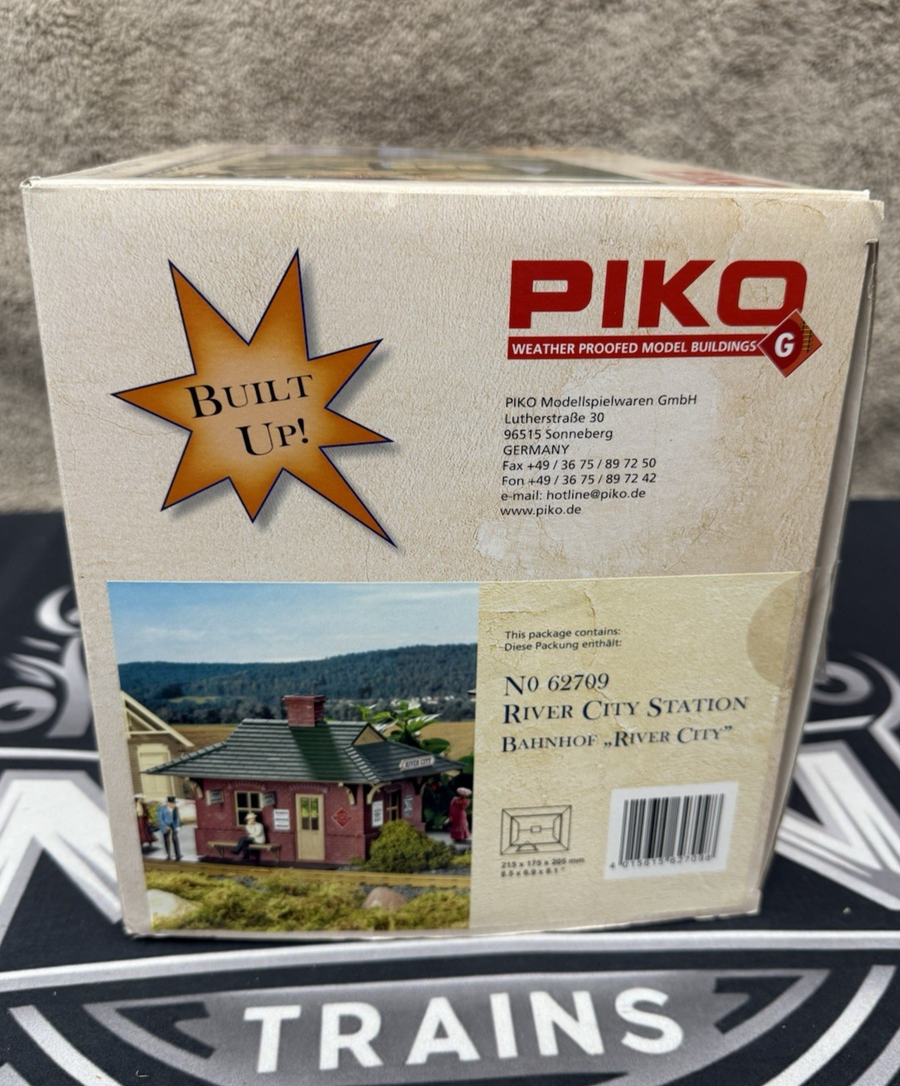 PIKO 62709 G Scale River City Station Building Built-Up New in Original Box