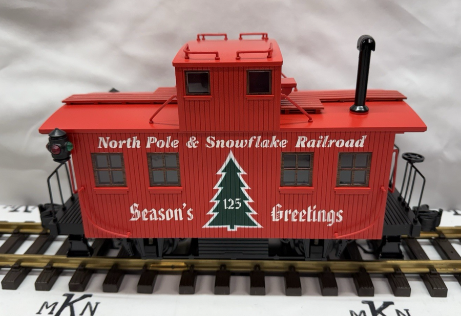 Aristo Craft Art 21325C CHRISTMAS BOBBER CABOOSE G Scale 1:29 NIB