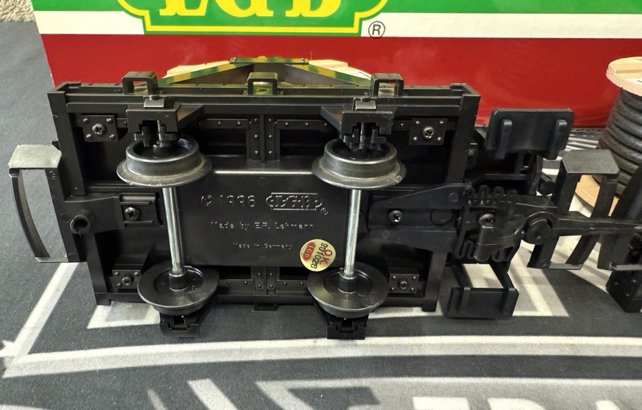 LGB JD 43170 FRR Field Railroad Cable Reel Car w Brakeman's Platform G Scale