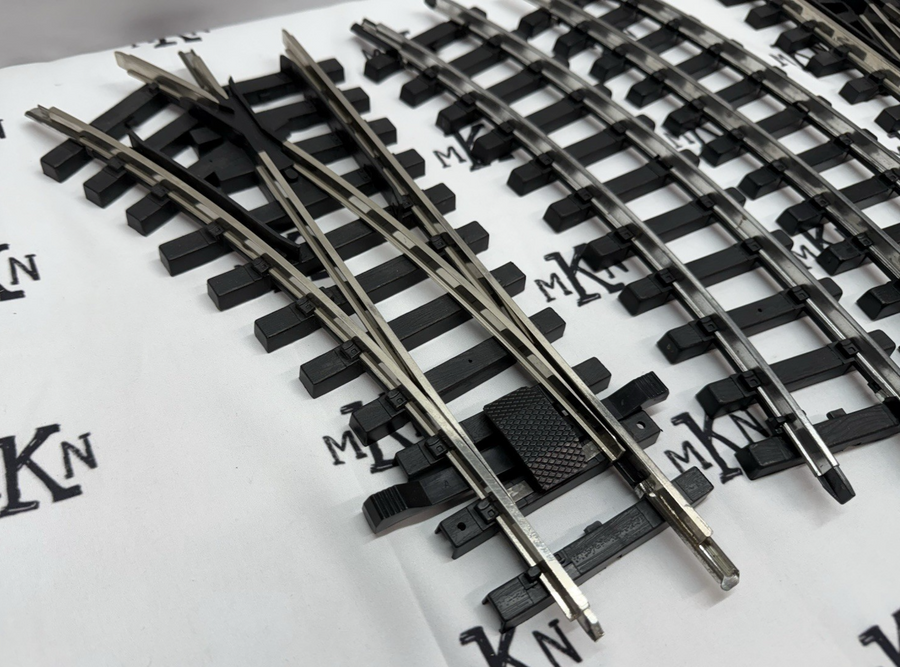 Bachmann G Scale Right and Left Turnouts Manual - Plastic metal switches EX