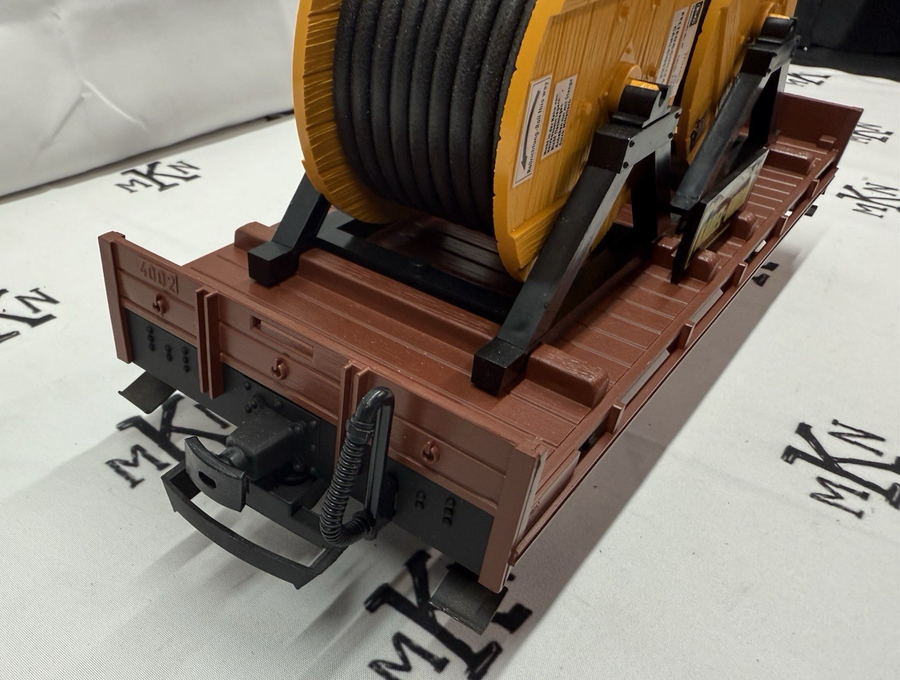 LGB 4002 REEL CAR W/ YELLOW Cable Reels G Scale New