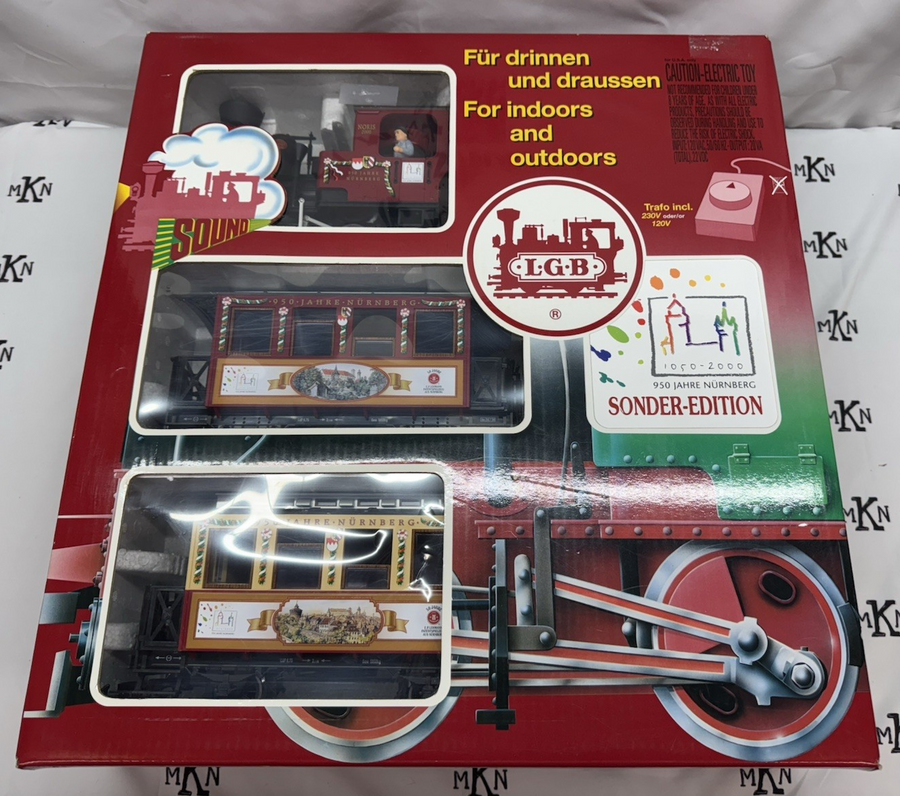 LGB 72950 Nürnberg 950th Anniversary Starter Set, w/Sound/Smoke Metal Wheels G
