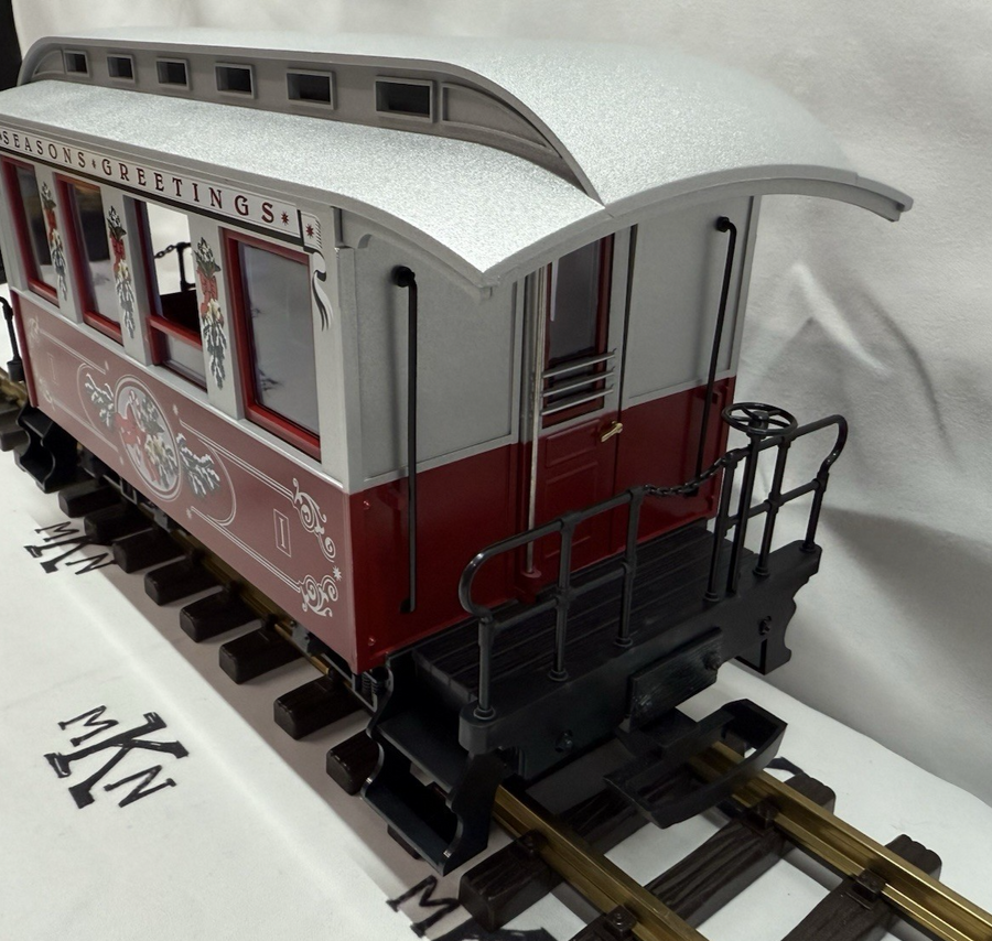 LGB 35075 Christmas Seasons Greetings Passenger Car Coach G Scale