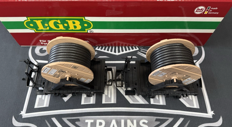 LGB JD 43170 FRR Field Railroad Cable Reel Car w Brakeman's Platform G Scale