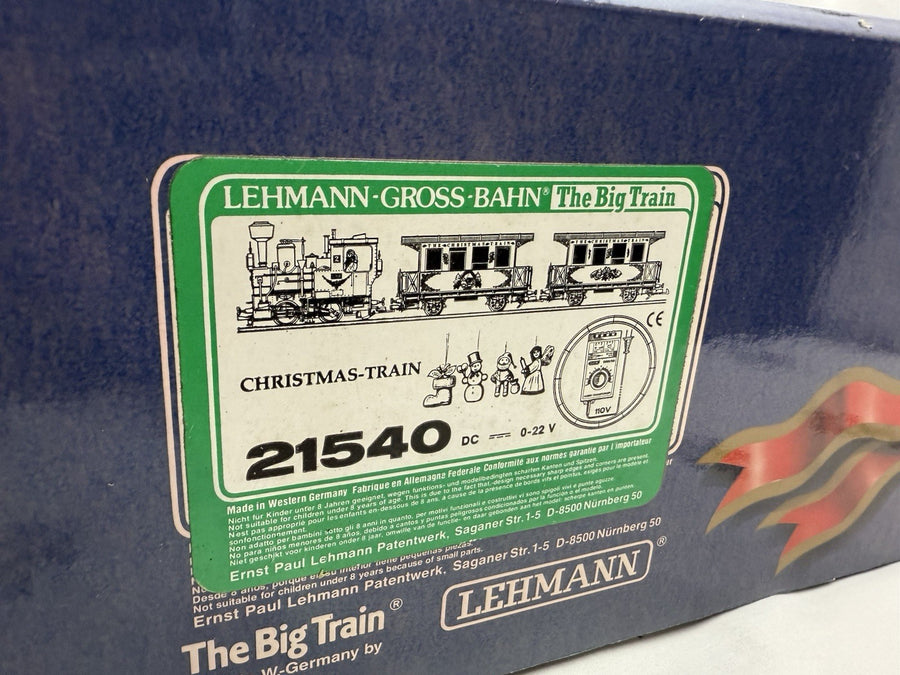 LGB 21540 G Scale Christmas Santa Train Passenger Set Train Only No Track/Trans