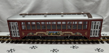 LGB 22382 CHRISTMAS TROLLEY Streetcar WITH SOUND LN G Scale