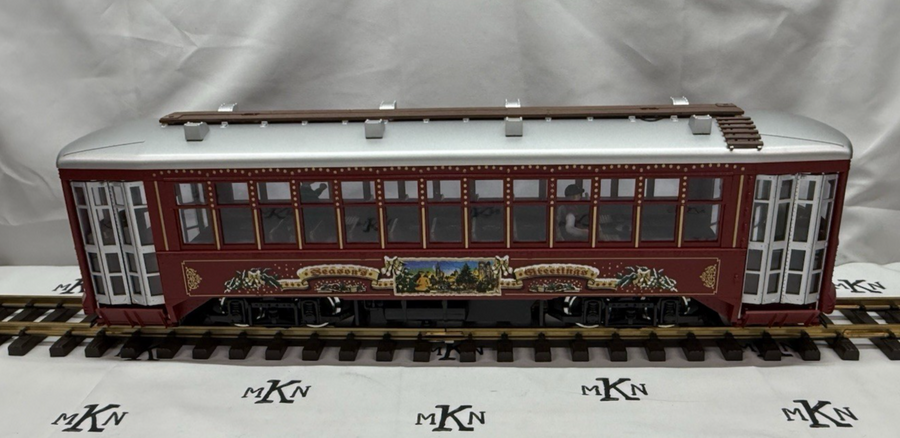 LGB 22382 CHRISTMAS TROLLEY Streetcar WITH SOUND LN G Scale