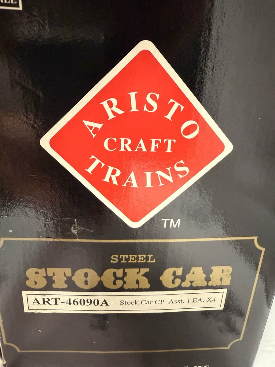 Aristo Craft 46090A Canadian Pacific CP Cattle Stock Car w/Cattle Metal Wheels G