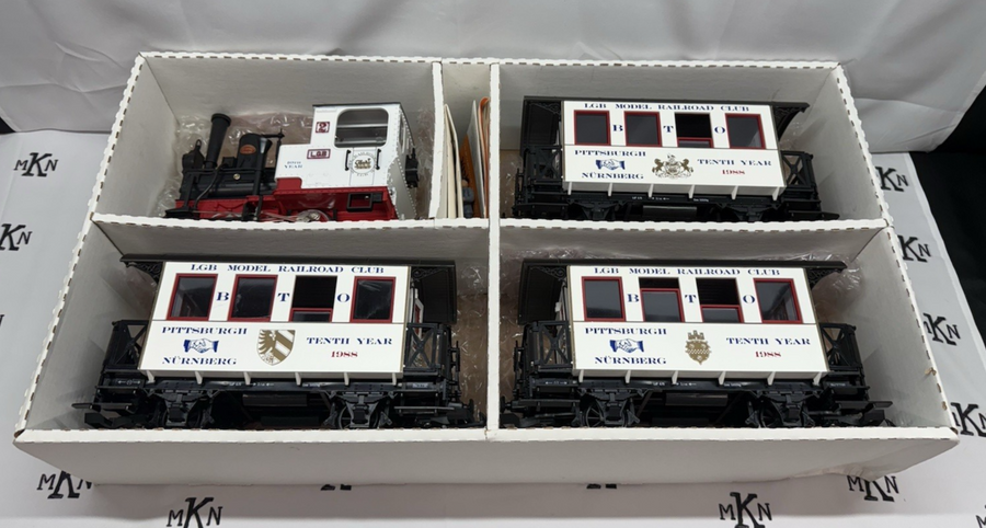 LGB Pittsburgh 1988 NURNBERG 10th Year Limited Edition Set White G Scale RARE