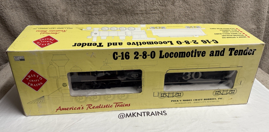 Aristo Craft ART- 80105 G Scale 2-8-0 C-16 Colorado & Southern Steam Loco Tender