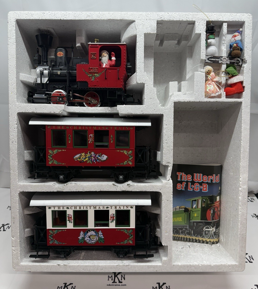 LGB 20540 G Scale Christmas Santa Train Steam Loco Passenger Set Train Only
