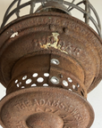 VINTAGE ADLAKE Adams Reliable Railroad Railway LANTERN with Clear Globe Glass