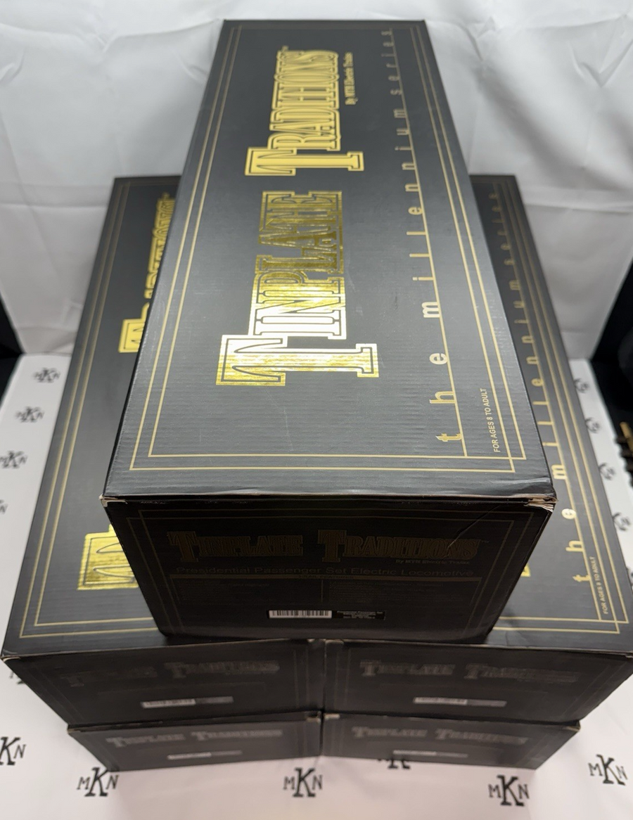 MTH Tinplate Tradition 10-1126-1 Standard Gauge Presidential Passenger Set MINT