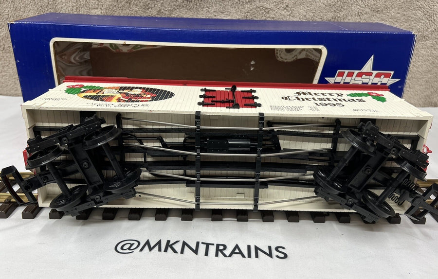 USA Trains Christmas 1995 Merry Christmas Reefer Car New G Scale
