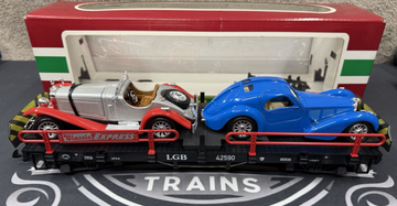 LGB 42590 G Scale Classic Car Carrier Train Car Collection Item LN/BOX