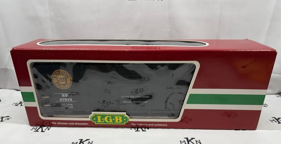 LGB G 47910 SOUTHERN PACIFIC BOXCAR G Scale LN Body No Trucks Kadee