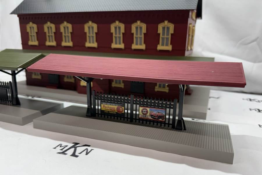 MTH Rail King O Scale 30-90094 Dark Red Stone Passenger Station