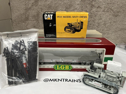 LGB 4360 DG Wilson Bros. Circus Flat Car w/1931 CAT Model Sixty G Scale NEW/BOX