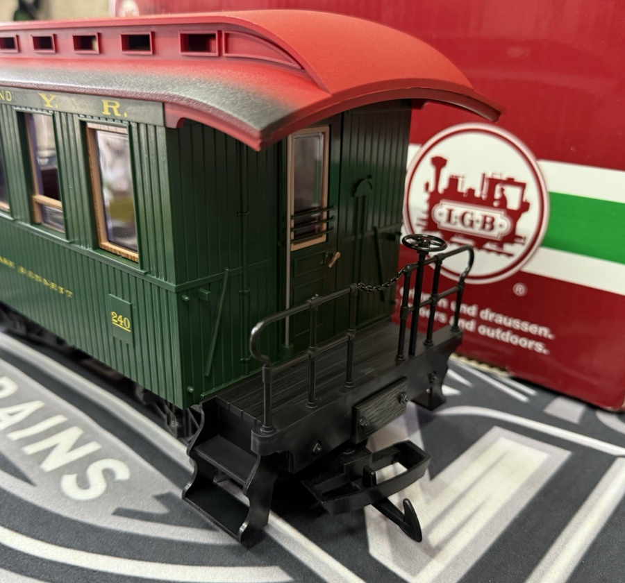 LGB G 36060 Passenger Car "Lake Bennett W.P. and Y.R. 240" USA LN/Box Lighted.