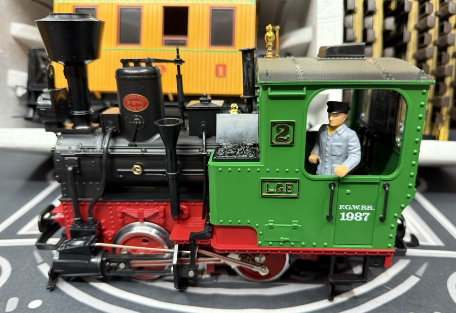 LGB 20537 FIELDS GREAT WESTERN RAILROAD 1987 STARTER SET BRAND NEW G SCALE RARE