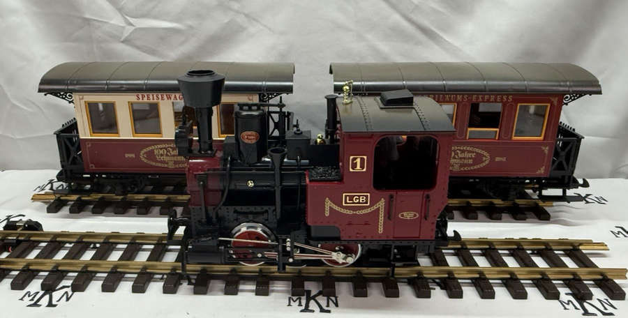 LGB 100 Year Anniversary Red Starter Set G Scale Complete Train Set with Track