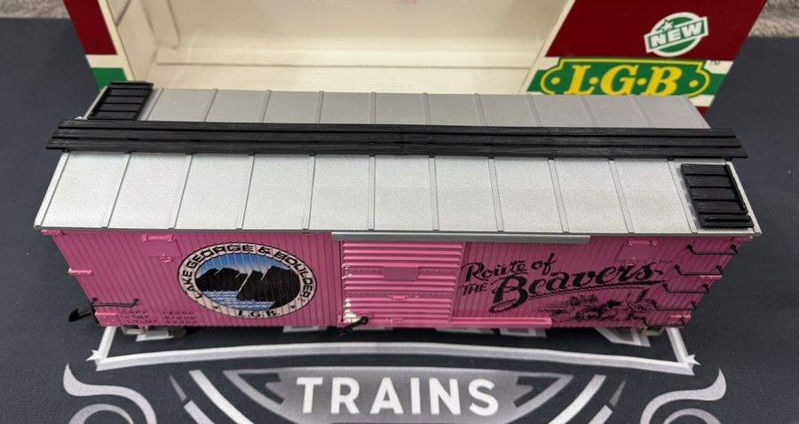 LGB 4090 G Scale Lake George & Boulder Route of the Beavers Boxcar EX/Box