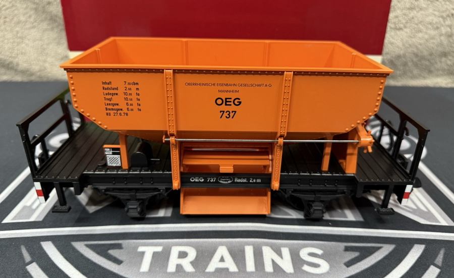 LGB 4041 Orange OEG 737 Ballast Car G Scale LN/Box