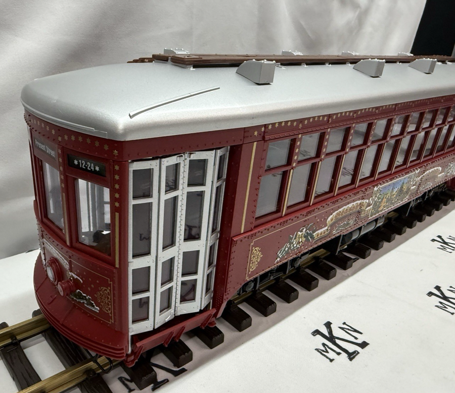 LGB 22382 CHRISTMAS TROLLEY Streetcar WITH SOUND LN G Scale