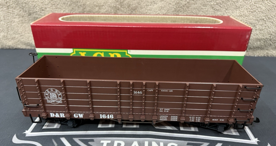 LGB 4073 Denver & Rio Grande Western High-Sided Wooden Gondola 1646 G Scale