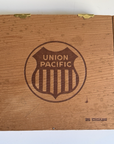 Vintage Union Pacific House of Windsor Solid Wood Cigar Box