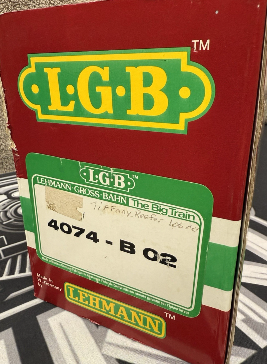 LGB 4074 Z 02 UNION REFRIGERATOR TRANSIT, SCHLITZ BEER REEFER G SCALE EX/Box