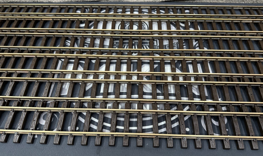 LGB 10610 G Scale 4-foot Brass Straight Track 6 total EX