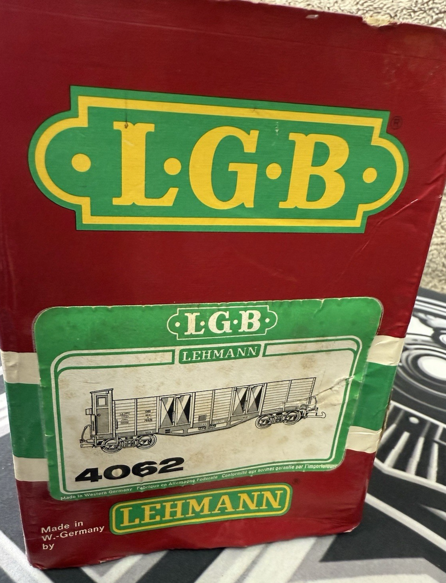 LGB 4062 OBB HIGH SIDED GONDOLA #76826 G Scale Very Nice EX/Box