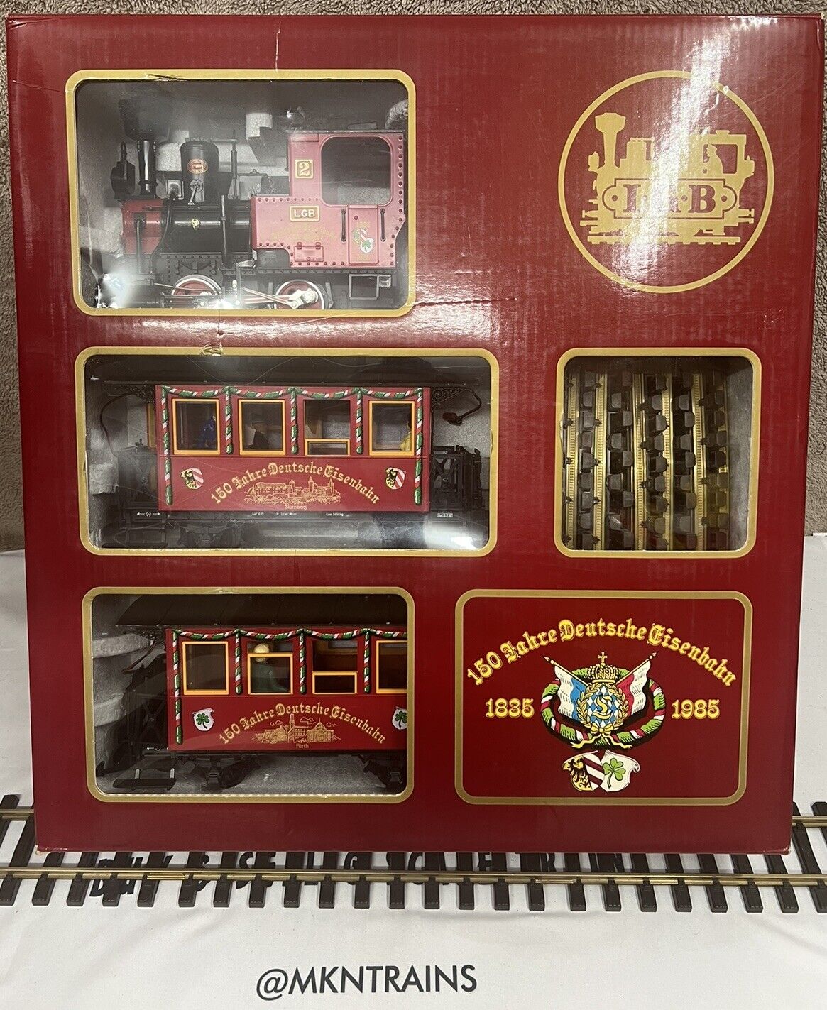 LGB  20150 Anniversary 150 Year Deutsche Eisenbahn Train set OB MINT